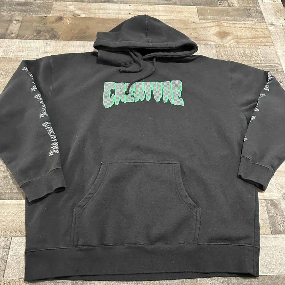 Vintage Y2K Creature Skateboard Hoodie Sweatshirt Size Men's 2XL